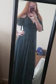 I love this dress. I ordered a Medium because of others reviews. I got the perfect fit around, but loose in the chest area, so I'll have to safety pin it (only reason for 4 stars. And it's to do with production of dress being too big on top). Regardless, I don't mind pinning it because it's double layered material so you can't see the pins anyways (: - McKenna I.