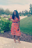 This vibrant dress was exactly what I was looking for to wear to my friends wedding. The fit is perfect and shows off your curves with class. Would highly recommend! - Brandy L.
