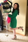 What a gem this dress is. It does a great job of highlighting your waist. A fitted dress but so so flattering. Highly recommend this dress. - Kate H.