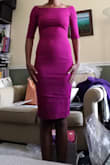Fits like a glove, if you don't like the tight fit feel then go a size up. Hugs your curves or gives you some. - Eri D.