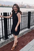 This was a super nice dress I wore for my nonprofit's gala in Chelsea, NY! I got a lot of compliments on it. The only reasons why I gave this 4 stars is because since I am petite and short, it fit great around the chest and waist but the length was a little longer than I thought. It hit right above my knees, so I had to wear my 5 inch heels to make my legs seem a bit longer and less hidden by the dress. Otherwise, completely comfortable, cute, and now a new staple in my closet for future events and weddings! Chic, cute, and sexy! ;) - Elena K.