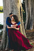 I bought the dress for my engagement photos. I was looking for a long flowy dress and this is exactly what I was looking for! I got so many compliments from this dress. And it does fit true to size. - Nathaly M.