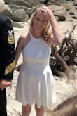 This dress is beautiful. It feels amazing. It's thick enough to not fly away "Marilyn Monroe" style. I did wear petals but probably didn't need them. I recommend it 1 million percent! - Mejkan T.
