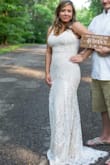 I ordered this dress 2 times. The first got lost in the mail and everyone was very helpful in getting a new one overnighted to me. I ordered a medium and it was a little long because I'm so short but otherwise fit perfectly! - Ashley T.