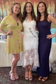I wore this to my bridal shower and received compliments for days! It was a perfect fit and didn't ride up like I was worried it might. - Brittany C.