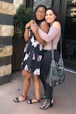 I bought this dress for my sister to wear on her graduation & it honestly fit her perfectly! She loved it. It's was really light and airy, and the open back was perfect for the sunny weather we had! The strings were kinda long so we just tucked them in the dress, no big deal. - Angelique H.