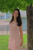 This dress is amazing! Fits true to size and the material is soo nice! Not uncomfortable at all. I wore it for my graduation and got so many compliments. Highly recommend this one. - Alexa C.