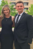 I wore this to a black tie event. This dress is form fitting in all the right places. There's a thick lining that helps to hide underwear lines, though I still wore Spanx underneath, and a strapless/backless bra. The back is such a simple detail but really makes the dress. It's sexy but classy. I got so many compliments! - Sarah C.
