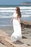 Ordered large first because medium was not available. Had it altered and ruined it. Medium became available and it was perfect. No alterations required. - Carmen H.