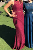 This dress is absolutely beautiful! I wore it to a black tie wedding in California, and I received many compliments on it. I am in between sizes and could have worn the small, but it would have been a little tighter in the hips. The medium was a little looser all around, but it was a comfortable fit for me. I could walk, sit, and dance. The material is great because it didn't wrinkle even when packed in my suitcase for two days of travel. It runs a little long, but I am taller and I had heels on. It barely touched the floor. I love this dress! - Katie P.