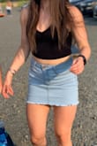 Super cute and comfy skirt! Had to exchange the medium for a small. - Kathryn R.