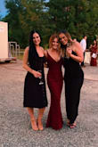 I wore this dress in 90 degrees of sunshine to my best friend's wedding. The material is thick enough to go without a bra, yet I didn't sweat through it. Although I was hot and I was lightweight wishing I had a dress with a slit, I got compliments all night on it, and it was very comfortable. I had to hem it about three inches even with wearing four inch heels, but I'm glad I took the time to do that rather than getting something else. - ALEXANDRA M.