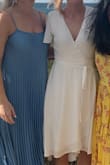 I wore this to my rehearsal dinner in the Bahamas. It was pretty windy so it wasn't the best option but it looked great! One complaint I have is that it is pretty sheer. I had nude underwear that you could see perfectly from the back. - Meaghan M.