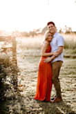 I ordered this dress for my engagement photos and it was absolutely perfect! Photographed beautifully. It wrinkles easily, but is also easy to steam. It was a little long on me, but worked great with a wedge. I may have gone a size down due to the large bust, but overall it was awesome. - Hallie L.