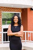 I bought this dress for graduation pictures & it fits perfectly. Black & classy. - Monticah H.