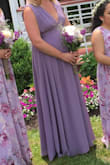 I got this dress for one of my bridesmaids to go with a mismatched theme. She is normally a medium/large. But had to get a size up (XL) for her. Hemline needed to be altered for a bit shorter. But it's worth it. She looked gorgeous on the day. - Julie O.