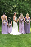 Bought 2 of these for my bridesmaids to go with a floral/solid theme. I was searching for the longest time for a lavender floral bridesmaids dress. This was THE ONE. It flows beautifully, it's very flattering. One of my bridesmaids was a bit shorter than the others and the 2nd was a bit bustier than others, so we altered the dresses to take a long piece of the bottom off for one woman, and gave that fabric to create a built in bralette for the bustier bridesmaids. It worked out perfectly!!! - Julie O.