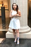 I call this dress the perfect LWD (Little White Dress) because it is super darling and cute! My favorite part about the dress is the cross back detail. Simple, elegant, and resonating a Grecian goddess. - Jennifer S.