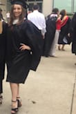 Bought these to wear for my graduation. I have relatively wide feet for a girl but these shoes fit great (even though I did have a few blisters on the outside of my toes after the first day of wearing them). For how high they are they really are super comfortable to wear and I lasted the entire day on them! - Felicia H.