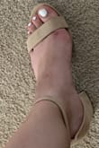 This is a cute shoe and lengthwise, the size is perfect... but I have medium (regular) width feet and my feet are hanging over the edge by about 1.5 inches... these will have to do since a bride wants all bridesmaids to have the same shoe but I imagine they won't get worn much more beyond that. Even if they end up being more comfortable that I anticipate... they look ridiculous with my foot hanging way over the edge. - Nicholas R.