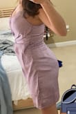 The dress looks cute. The material is just ok. Need to return it and order bigger size. It's tight - I was a bit worried when I put my shoes on and off - afraid I would break the zip or tear up the dress. I have been buying clothes from Lulus for more than a year. Yeah, it's not the first time having tight dress like this. It happened two times for the past 6 months. - Sisilia T.