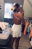 I was in need of an outfit for my graduation party, and this is perfect. I didn't want to wear a dress due to dancing and decided on a romper. I'm absolutely in love. It fits perfectly and is so comfortable. There's no need to wear a bra. It's exactly what I wanted, and I can't wait to wear it next weekend! - Cloe B.