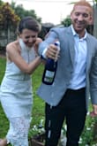 This dress was just perfect for my small wedding. I got sooo many compliments. True to size, not too tight and was very comfortable. - Daniel M.