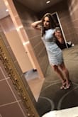 Absolutely loved this dress!!! I wore it for a wedding and received so many compliments. I often have trouble finding dresses that fit correctly. However this one fit almost perfect. It was slightly large in the mid section but I wouldn't change the size. Loved the open back look! - Alex K.