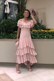 This dress is lovely. It's sweet, romantic and classy. I wore this dress to a wedding, and I got so many compliments. It's very comfortable and forgiving. It hits the right places. It's a must have! - Gaiz L.