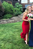 Normally I wear a size small, but I ordered the XS because I was worried about the length. I'm so glad I did! Perfect length and dress. Was a little snug at the top, but still comfortable and I didn't have to adjust it one bit all night. - Allison S.