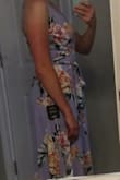I bought this dress as part of a very large order, hoping to find one dress that would work for a wedding with a tricky dress code to pinpoint. Even though I didn't choose this dress for said event, I couldn't resist keeping it! I love the color and pattern, the length and cut are perfectly flowy without being shapeless, and it's unlike anything else in my closet. Plus, it works well with my favorite strapless bra. Win! - Kristina R.