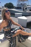 Beautiful two piece but miles too long. Made for a lady 6' in stature. Cost me $28 to have it shortened. That hurt a bit! HOWEVER, outfit is SO comfortable and I receive so many complements because it is gorgeous and cool! - Tracy C.