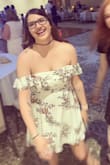 So happy I got this dress! I got it for a wedding, and it was a perfect flowy length. I'm pretty busty, so I wore a sticky bra instead of going bra less and that worked great. You can wear it on or off the shoulders, but I preferred off. Love Lulus! - Rachel