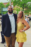 It fit like a glove, I always order Large from Lulu's. I'm an 8/10 hourglass figure and it hit my waist perfectly. Skirt flows out nicely and it's made of thick, quality material. Amazing detail with the lace crochet for the price. I thought I would need a spray tan to pull off the yellow, but it was perfect without. Order this! No one had anything like it. - Amanda M.