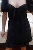 This reminds me of a high end brand. Great dress for the summer. It was a little big around the waist. Dress was a little loose around the shoulder area. I was unable to upload the full shot. Hope this helps. I'm 5'1 /24w/ 34hips/104lbs - Sabina D.