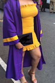I bought this dress for graduation and I loved it. I was so nervous it wasn't going to fit because honestly, we all know that Lulus is a skinny girl site. Knowing sometimes I need 1X made me scared about an XL. However, it actually fit and I even had leg room. The fabric is stretchy and molded to my body. I can't say it would fit if it was a stiffer material, but overall I loved it. Definitely will try to purchase another XL dress from here. - Myah D.