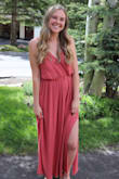 I loved wearing this dress for a wedding I was attending, and it looked JUST as I pictured! I also got a lot of compliments on it. I have a smaller bust so the front was a little loose, but with this style that doesn't really matter and it still looks good! I am also tall and was worried it wouldn't be long enough, but it was a perfect length- even with heels! I think this dress is pretty safe size wise- even if you order one that doesn't fit ideally, it would probably still work! I maybe could have ordered a small if I weren't so tall! Anyways, overall, I was very happy with this dress and loved the unique back of it to make a simple dress more elegant!
Ps- I paired it with these heels also from Lulus in the color "Almond" - Allie F.