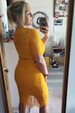 I really love this dress.  I think it can be worn for so many different occasions.  I thought I would feel uncomfortable with the tube section of the dress since I'm a bigger girl and especially since my chest is so big.  The medium fit but it was just a little big.  I am waiting on a size smaller to see if it's better. - Amber W.