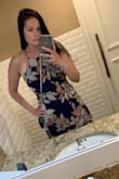I wore this dress for a rehearsal dinner. I got lots of compliments on it! It's really comfortable and doesn't feel tight where it shouldn't. The straps on the back allow you to pull it tighter if you need them to be. It was floor length which I loved. - Taryn L.