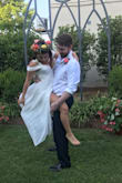 I used the dress for my wedding and I loved the way it looked, I'm short so I had to do alteration in the length and the straps, but other than that it fit good. - Perla G.