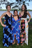 I wore this dress to one of my very best friends weddings and it was a pretty hot day. Even though this dress is a high-low, it was so light and comfortable! I danced all night and it was such a stand out dress. Even with florals being a common print, the aqua blue is gorgeous. Highly recommend this item! - Cristina M.