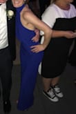 I wore this jumpsuit to an outdoor wedding. I received so many compliments. The fit was perfect with the exception of having to get it hemmed, which I knew when I ordered it. My one complaint is that where the zipper on the butt ended it made a weird bump. It was like I had a stumpy tail. My seamstress was able to fix this. - Mackenzie B.