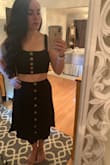 I liked this dress, but the elastic along the back definitely gave a muffin-top like appearance that is unique to this dress. The muffin top effect was not noticeable from some angles but enough that I felt like I needed to return it. - Cassandra S.