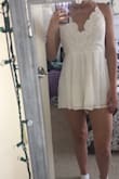 This was the perfect graduation dress! I absolutely loved the lace on top. It is very true to size and fit me perfectly. Would definitely recommend!! - Jade F.