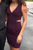 Fits perfect and comfy nice color. 
Classy for dinner or family event. It's not too revealing. - Allison C.