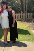 The picture doesn't do it justice!! The lace is sooo delicate and beautiful and the dress hugs your curves nicely! I wore this dress for my high school graduation and I absolutely loved it! I got so many compliments on it! My breasts are on the bigger size, so I had to buy a stick on bra since there wasn't really room for a strapless bra with my big bust. I overall loved the dress! - Lilian M.