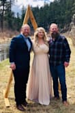 We decided to elope and this was the dress, out of dozens, that I chose. It was incredibly beautiful for our intimate outdoor ceremony at a Trailhead in the Black Hills. The dress is lightweight but quality material, the wrapped wrist buttons gave it an elegant, classic feel. It wrapped at just the right spot around my natural waist and draped beautifully towards the ground. I am 5'9" and wore Sorel wedges and it still touched the ground. Even through it ran across the grass and our puppy jumped on me with muddy paws it didn't pick up any stains or tears. The dress fit nicely, I mentioned it was a little small because I'm usually a 12 in dresses, but I have a rather large bust (G), so we paired it with a beautiful lace slip underneath. I felt beautiful and everyone loved this dress! - Taryn S.