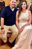 This dress was perfect for our couples shower and I got tons of compliments. It runs true to size. The slip underneath was snug on my hips but my hips were 2 inches bigger then the size chart suggested. The dress itself was not tight at all, and you couldn't tell the slip was. - Pamela M.
