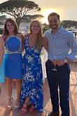 I wore this to a wedding in Capri and it was perfect, flowy and flattering! The blue is bright and I love how it the hem comes up in the front to show off cute shoes. It is definitely long. The back was brushing the ground and I had heels on. I did make one adjustment - I sewed the top closed where I wanted it to stay crisscrossed, otherwise it would have been much too low cut for a wedding. Buy this dress. You will love it! - Eileen L.