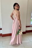 This dress is beautiful. I got so many compliments.. I highly recommend. My only concern about this dress is it was really long.. I had to have it hemmed but other that that, perfect beautiful dress.. I ordered a size Small for reference. - Patricia C.